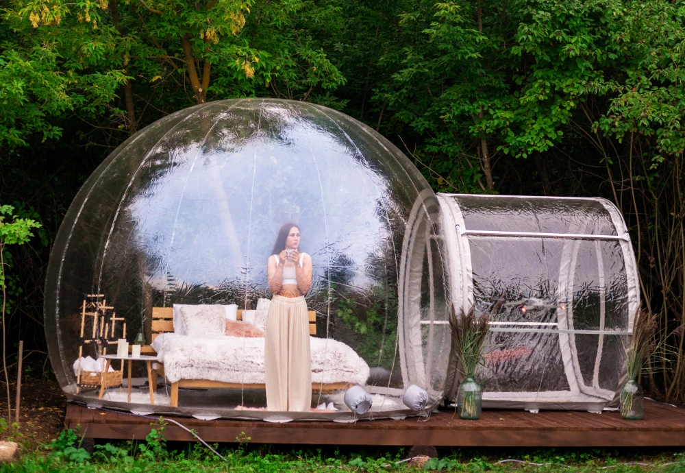 backyard bubble tent