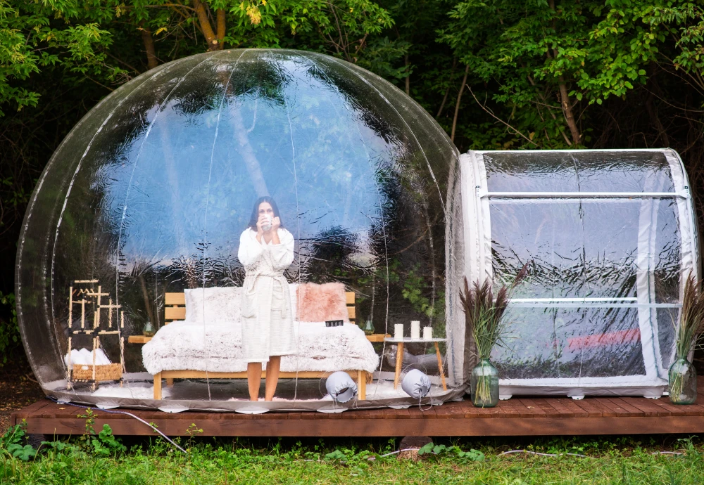 backyard bubble tent